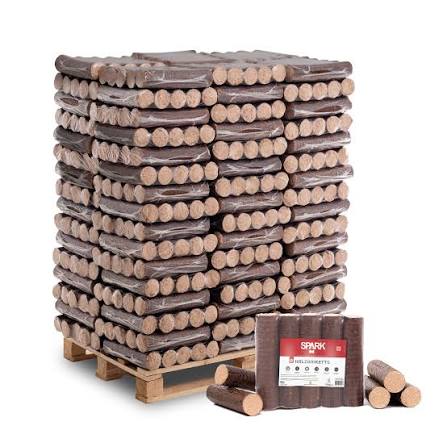 Halbe Palette Holzbriketts Tag & Nacht (480 kg)