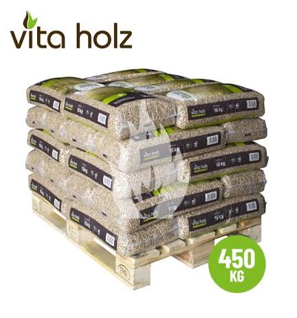 Halbe Palette Holzpellets 100% Nadelholz (495 kg)